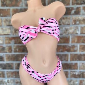 Victoria’s Secret Strapless Swim Set Sz S & XS